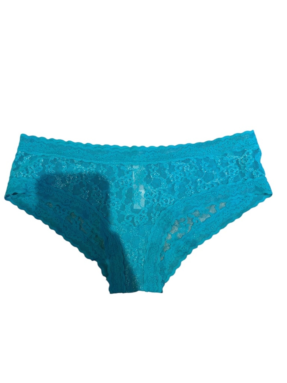 Victoria’s Secret Teal Shimmer Lace Panties | Size Small